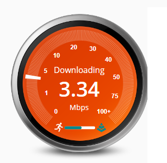 Use BandwidthPlace para probar el lugar de ancho de banda de velocidad de descarga y carga de Internet