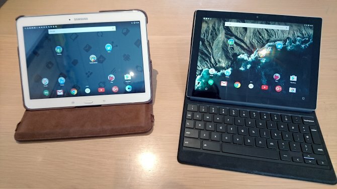 MakeUseOf Review Comparación de Kindle de Google Pixel C