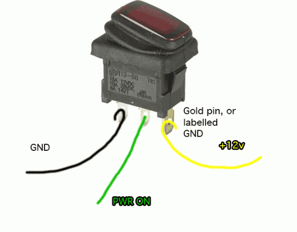 cableado de interruptor basculante