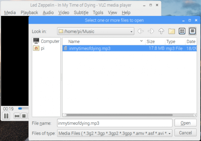 Reproduce audio en Raspbian con VLC Player