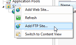 cómo configurar un sitio FTP