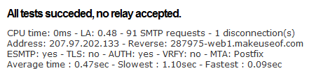 Pruebe SMTP: pruebe su servidor SMTP en línea smtp server2