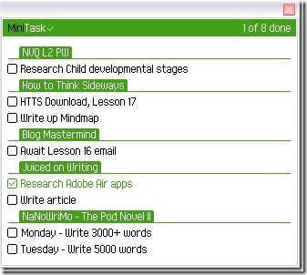 minitask- aplicación adobe air todo