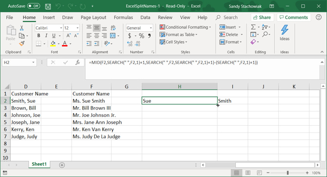 Fórmulas de autocompletar en Excel arrastrando