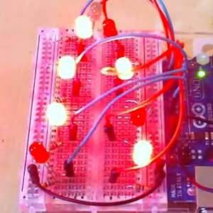 luces de navidad arduino