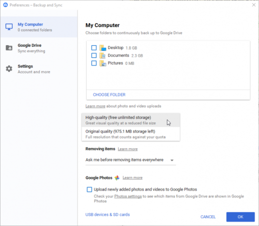 La aplicación de escritorio de Google Drive se cerrará en marzo de 2018, las preferencias de copia de seguridad y sincronización de Google