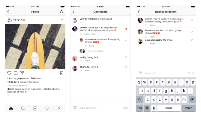 Instagram finalmente está agregando comentarios de hilos comentarios de hilos de instagram