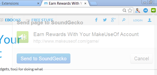 enviar a soundgecko