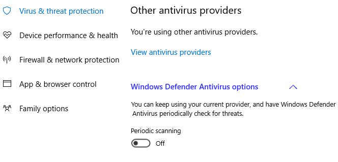 antivirus de windows 10