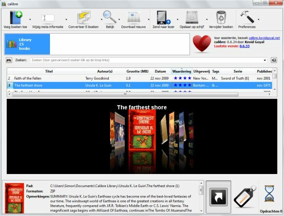 software de gestión de libros electrónicos