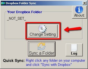 carpeta de Dropbox de enlaces simbólicos