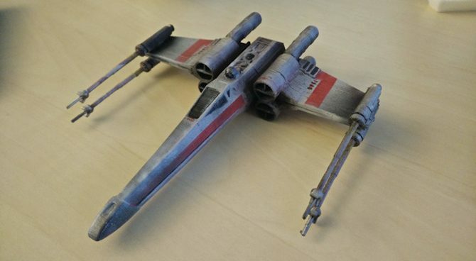 Impresiones en 3d de star wars props x-wing fighter