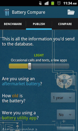batería de referencia android