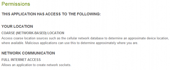 seguridad de internet android