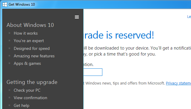 Asesor de actualizaciones de Windows 10
