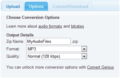 convertir archivos de audio en línea