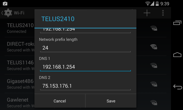 Evite las georestricciones al cambiar la configuración de DNS de su teléfono inteligente cambie el servidor DNS en Android