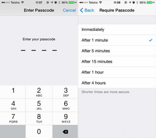 Es posible que desee cambiar estos molestos códigos de acceso predeterminados de iOS 7