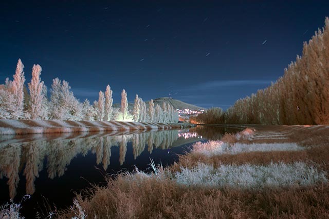 cámara de infrarrojos para fotografía con poca luz