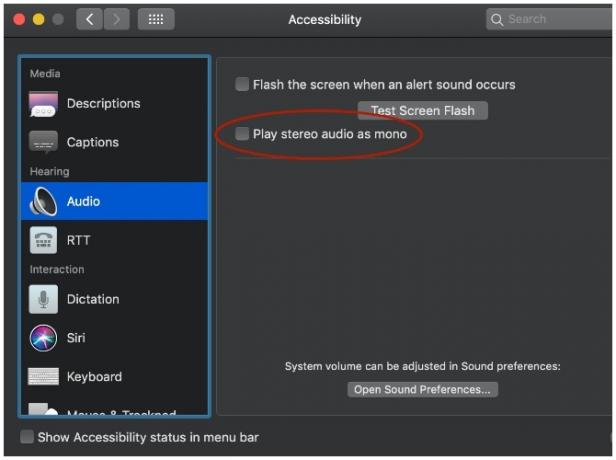 Instrucciones de audio mono