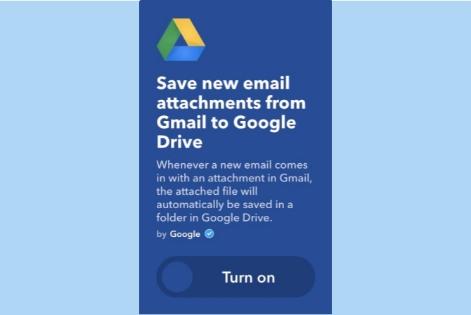 ifttt archivos adjuntos de gmail a google drive