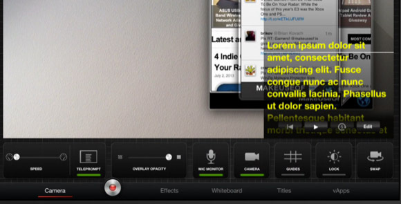 TouchCast le permite crear poderosos videos interactivos en su iPad Teleprompter TouchCast