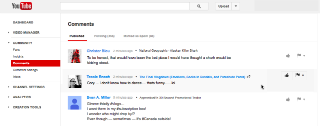 youtube-comments-page