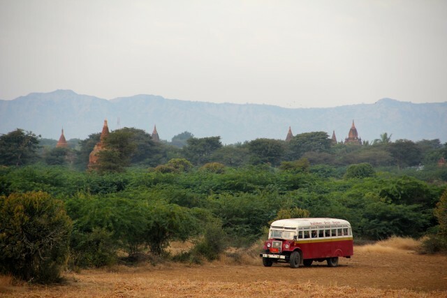autobús en Myanmar