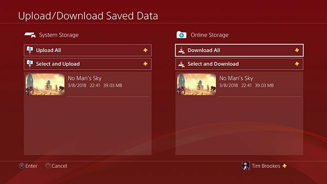 Cargar / descargar datos guardados en PlayStation Plus