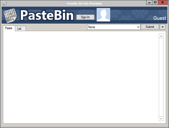 escritorio pastebin para windows