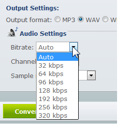 Convertidor de audio en línea gratuito de Apowersoft: Convierta medios locales a varios formatos de audio de salida