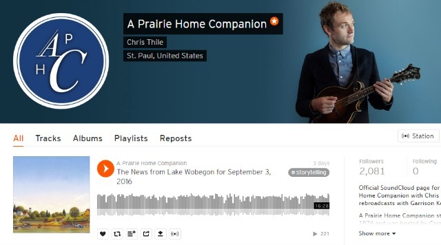 Prairie Home Companion Podcast en SoundCloud