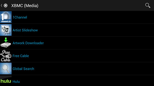 comparación xbmc