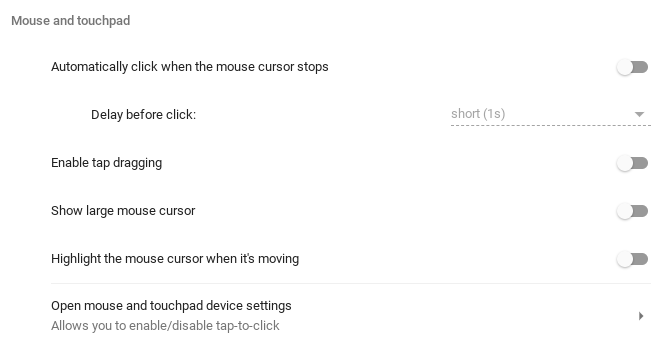 El cursor del mouse grande puede ser visto fácilmente por otras personas.