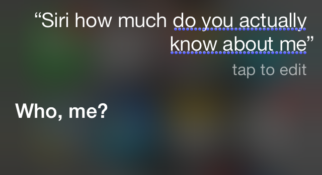 Siri sabe de mí