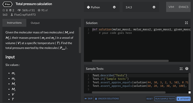 Los 5 mejores sitios web para aprender programación de Python Python codewars