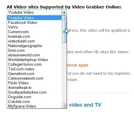 VideoGrabber: una aplicación web para descargar videos desde sitios de transmisión VideoSites