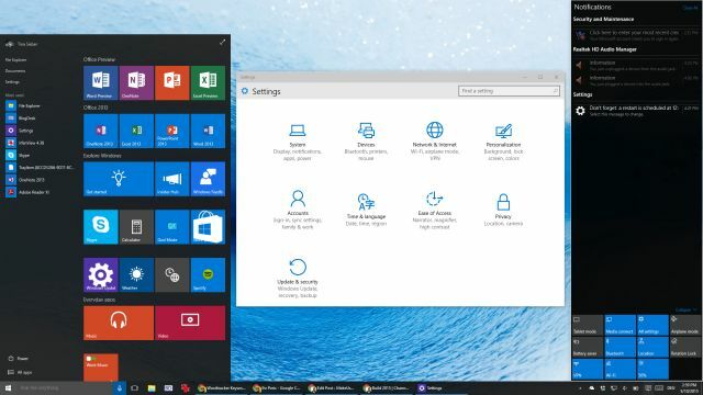 Escritorio Windows 10 Build 10074