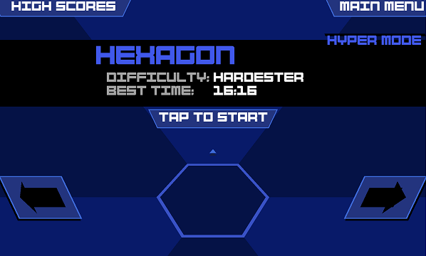 Super Hexagon Dificultad Seleccione 2