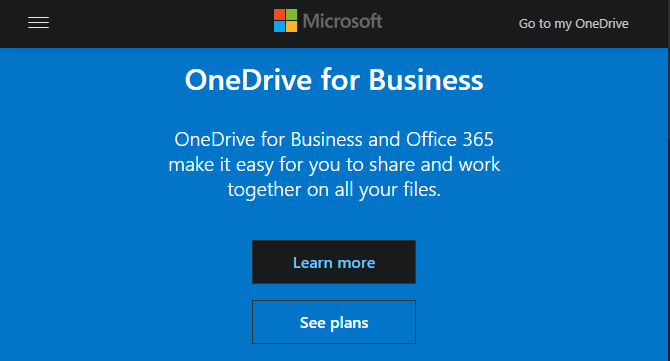 OneDrive para el hogar de negocios