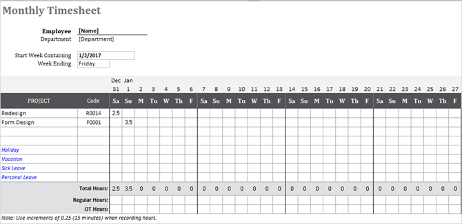 plantilla de hoja de horas, seguimiento de horas, proyecto mensual, excel