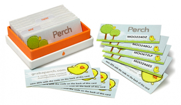 Repensar las tarjetas de visita perchcards 590x343