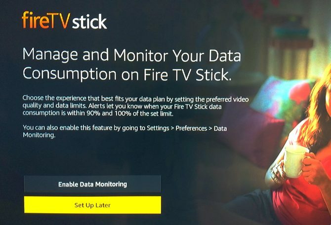Configuración de Amazon Fire TV Stick: administre y monitoree el consumo de datos