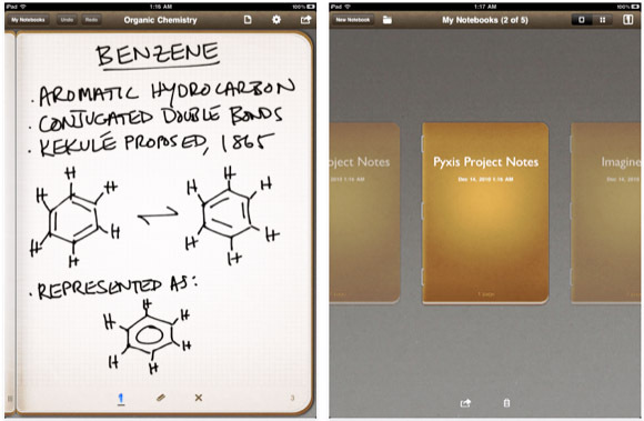 aplicación para ipad notebook