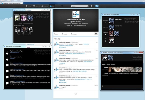 MetaWeb: interactúe con otras personas mientras navega por sus sitios favoritos metaweb en twitter medium