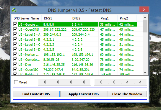 cambiar servidor dns