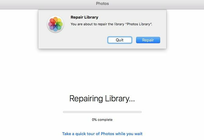 Photo Library Mac - reparar la biblioteca de fotos