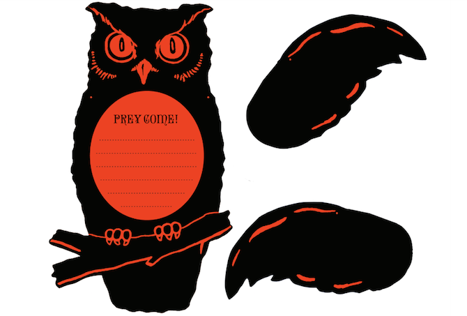 Halloween Printables - Owl Invitaciones