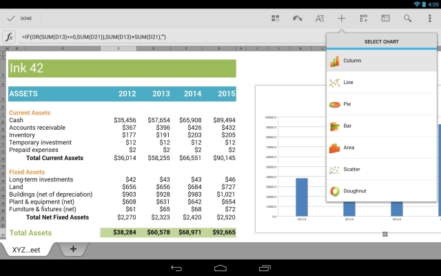 Gráficos QuickOffice-Google-Drive-Free-Android-iOS