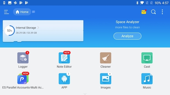 ES file explorer administrador de archivos de android